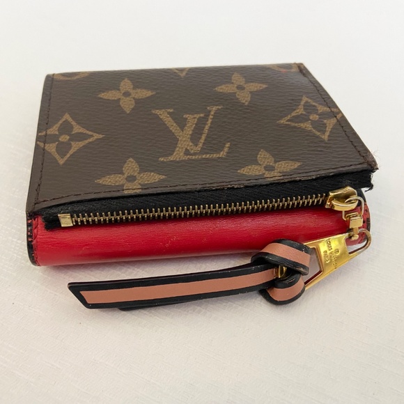 Louis Vuitton Monogram Red Portefeuille Tuileries Compact Trifold Wallet w/ COA - Picture 8 of 16